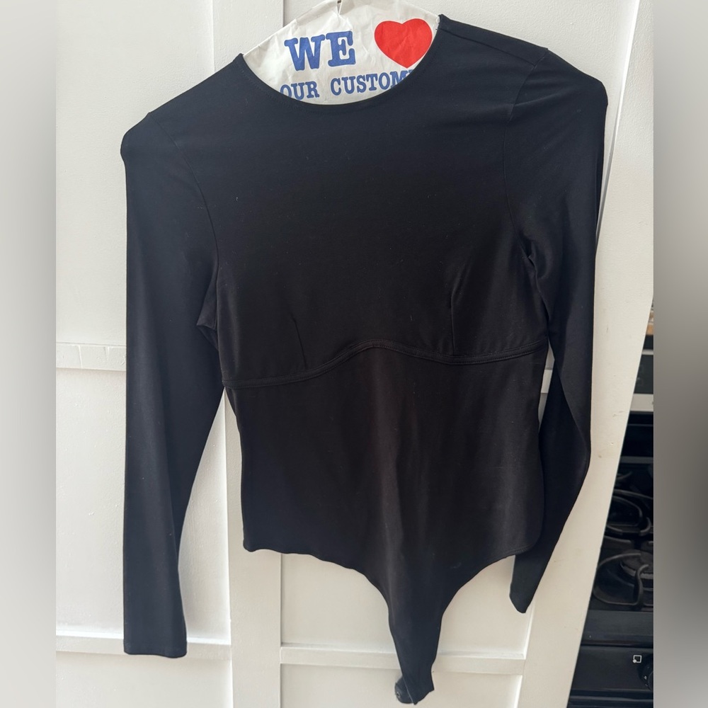 ASOS black long sleeve bodysuit